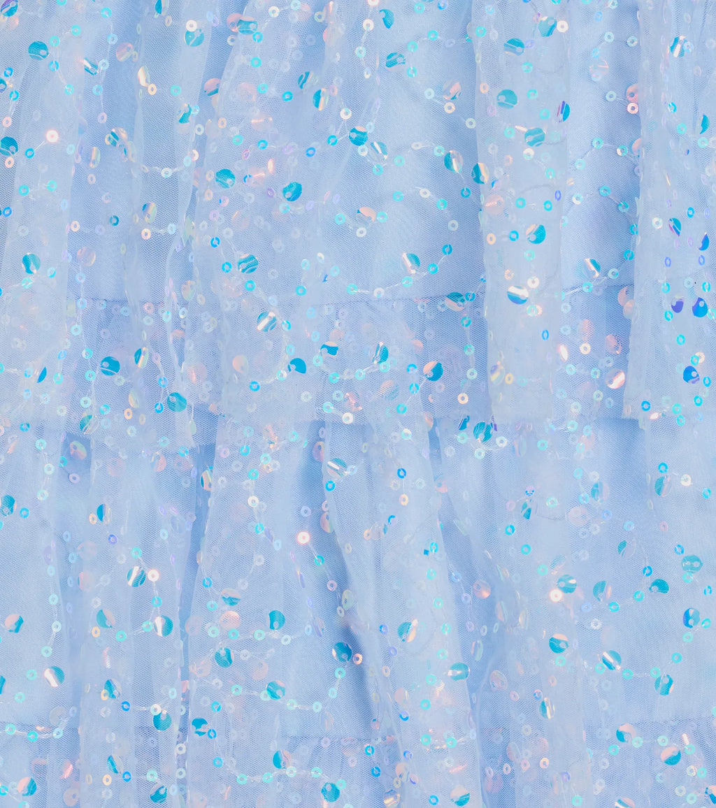 May Sequin Tulle Tiered Skater Dress