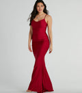 Alisa Lace Sequin Back Mermaid Formal Dress