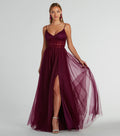 Paulette Sleeveless A-Line Mesh Formal Dress