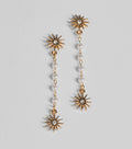 Sunny Outlook Sun Drop Faux Pearl Earrings