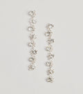 Elegant And Chic Rhinestone Duster Earrings