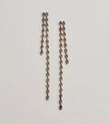 So Sleek Tiered Fringe Gemstone Earrings