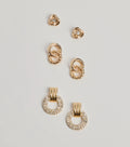 Subtle Shine Three-Pack Earrings Multipack