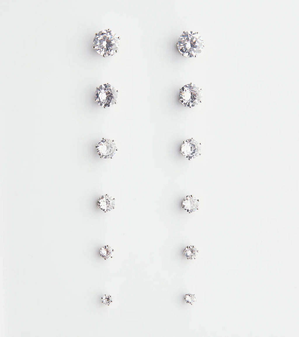 Cubic Zirconia Studs Set
