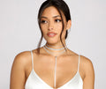 Major Glam Status Rhinestone Necklace Set