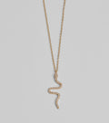 Made You Rattle Rhinestone Snake Charm Necklace