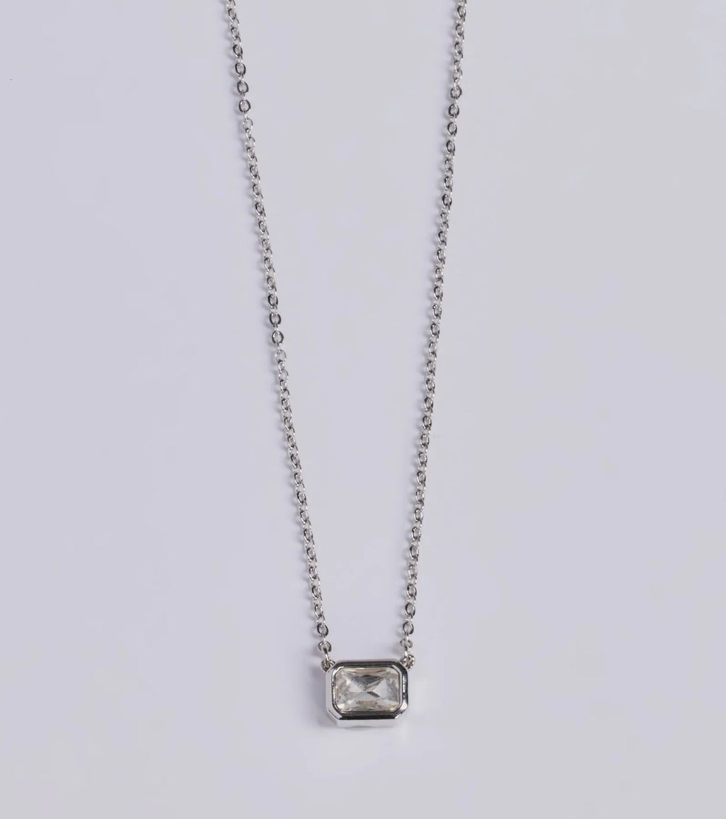 Delicate Glamour Rhinestone Pendant Necklace
