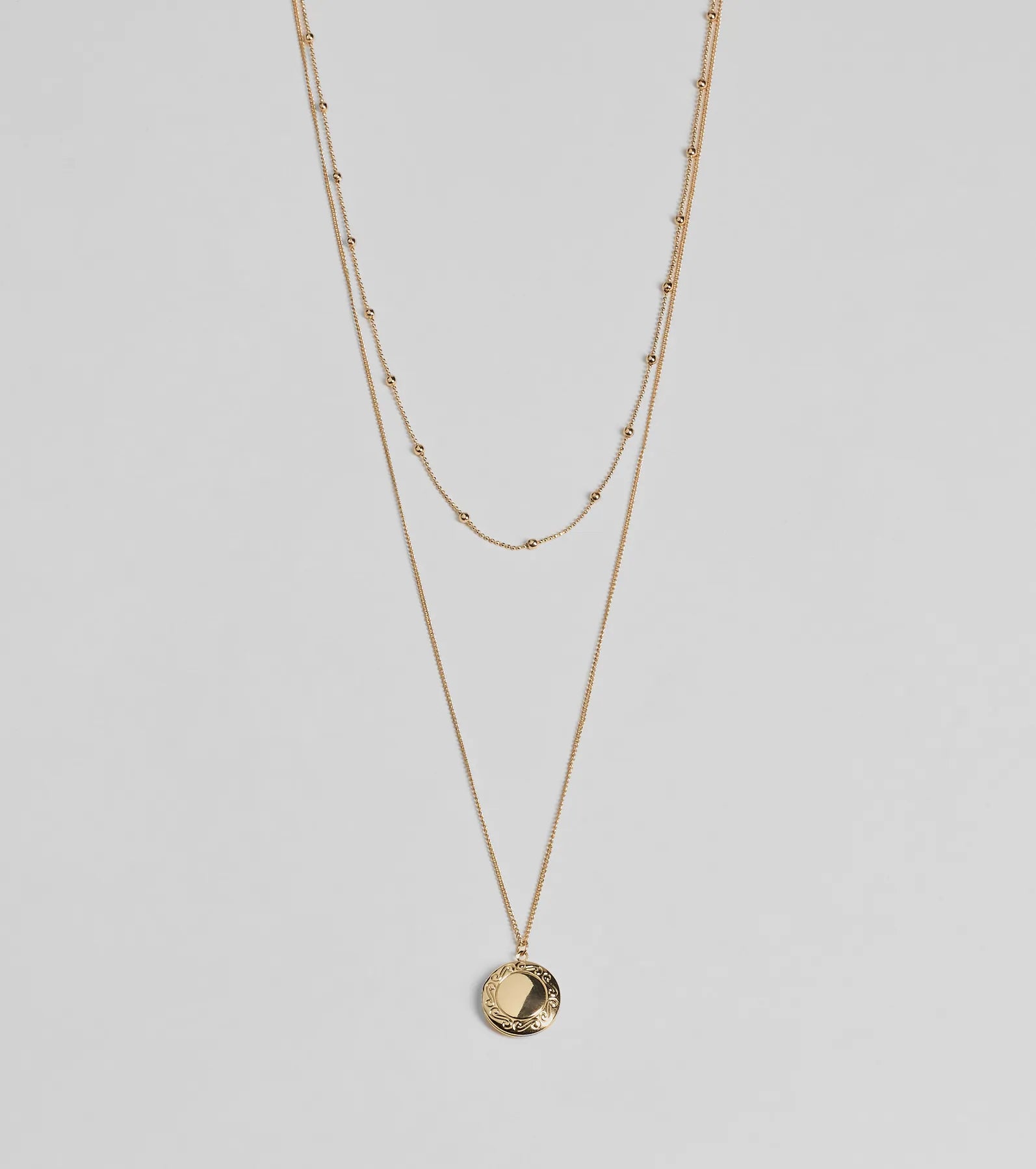 Forever Yours Layered Locket Necklace
