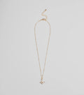 Charming Glam Cubic Zirconia Butterfly Pendant Necklace