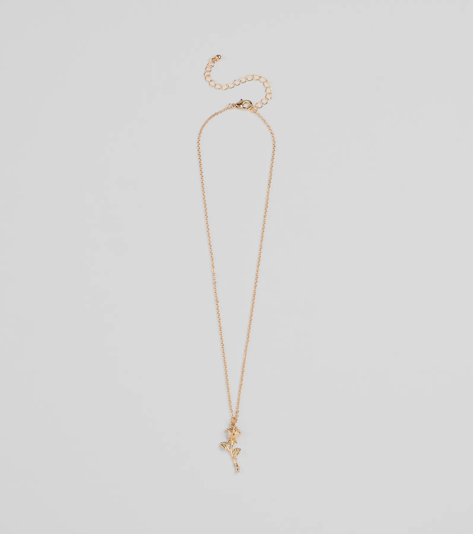 Divine Enchantment Rose Charm Necklace