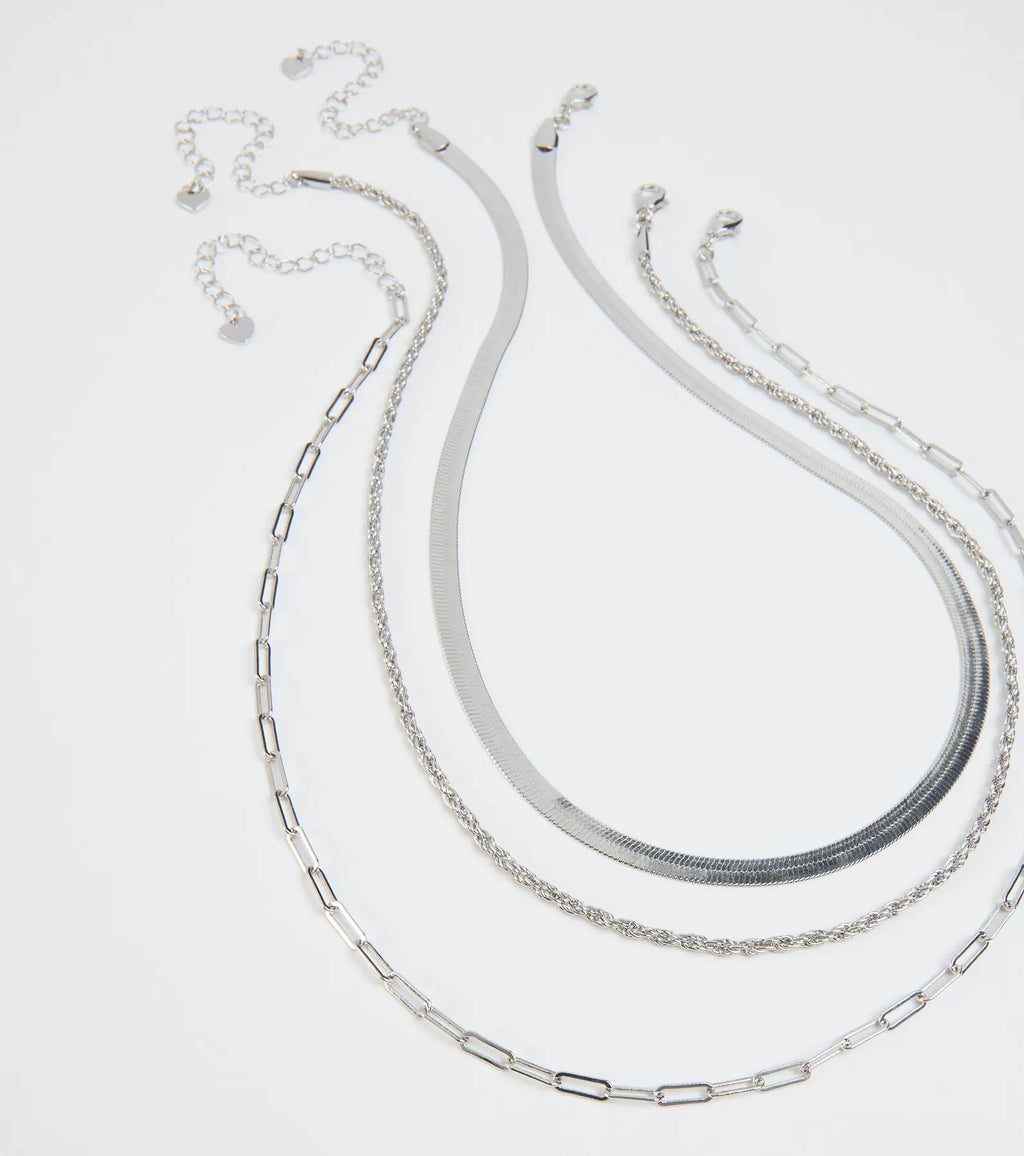 Stacked Up In Style Layered Chain Necklace