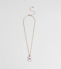 Ace Of Hearts Pendant Necklace