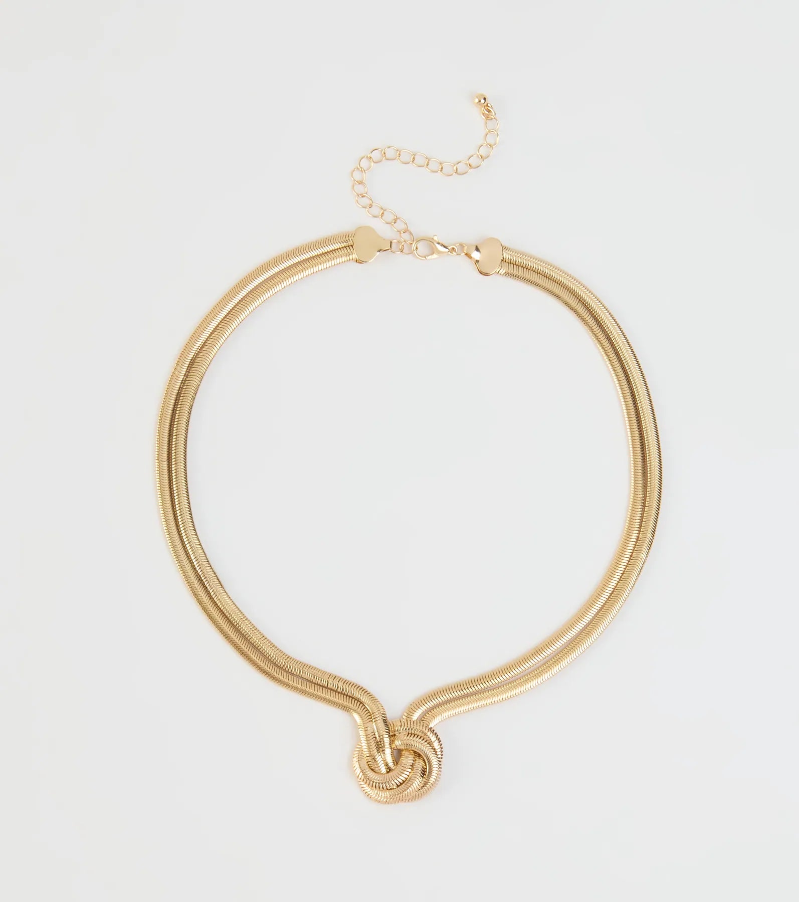 Sleek And Bold Snake Chain Necklace