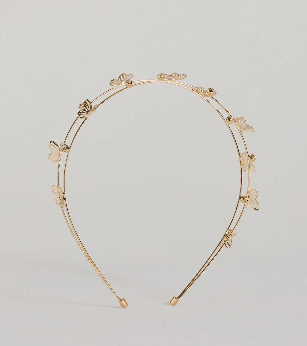 Rare Catch Butterfly Rhinestone Headband