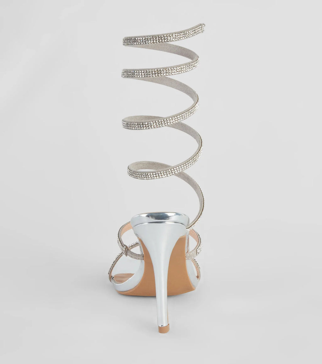 Fancy Feet Spiral Stiletto Heels